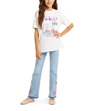 GUESS KIDS Tricou cu model imprimat tie colorant roz - Tricou copil - 4