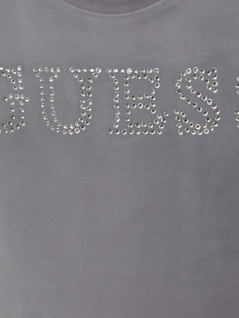 MINI ME Tricou Crop Logo Strass fum de liliac - Tricou copil