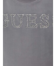 GUESS MINI ME Tricou Crop Logo Strass fum de liliac - Tricou copil - 3