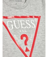GUESS KIDS Tricou din bumbac cu imprimeu triunghi gri deschis deschis - Tricou copil - 3
