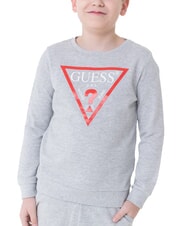 GUESS CORE KIDS Hanorac cu maneca lunga cu imprimeu cu logo gri deschis deschis - Hanorac pentru bebeluși - 4