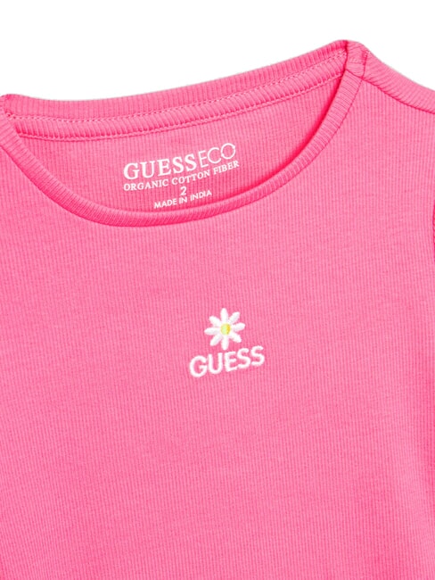 KIDS Tricou cu broderie cirese trandafir caramel - Tricou copil