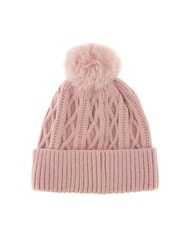 GUESS KIDS Pălărie &icirc;mpletită cu pompon trandafiri roz - Pălărie pentru copii - 2