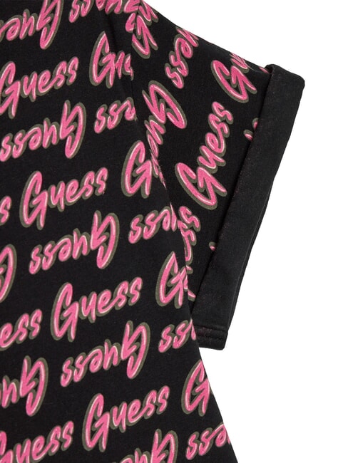 KIDS Tricou cu imprimeu cu logo peste tot aop ghici negru - Tricou copil