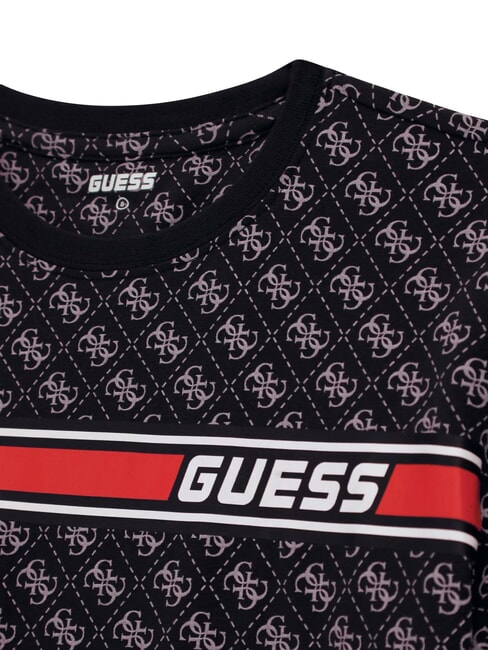 KIDS Tricou cu logo 4G peste tot 4g aop jet black - Tricou copil