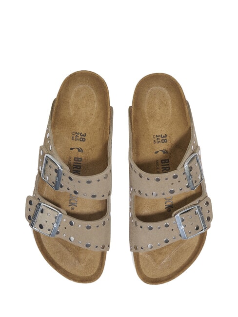 ARIZONA RIVET  Sandale din piele taupe - Pantofi femei