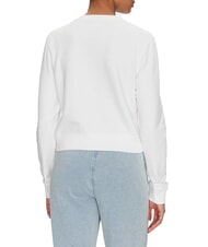 GUESS JEANS CN CROP Hanorac din bumbac alb purpuriu - Hanorace pentru femei - 2