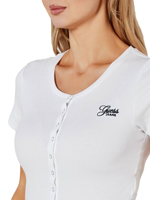 SL CN SNAP EMBRO  tricou alb purpuriu - tricou