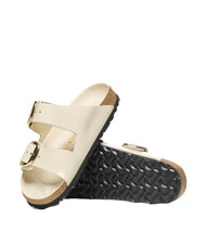 BIRKENSTOCK ARIZONA BIG BUCKLE  Sandale din piele stralucire ecru - Pantofi femei - 4