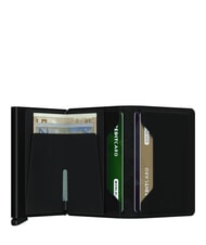 SECRID MATTE Portofel subțire din piele negru - Portofele bărbați - 2