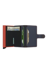 SECRID MATTE  Portofel cu suport pentru card de blocare RFID albastru noapte și portocaliu - Portofele bărbați - 2