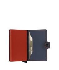 SECRID MATTE  Portofel cu suport pentru card de blocare RFID albastru noapte și portocaliu - Portofele bărbați - 3