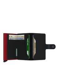 SECRID MATTE  Portofel cu suport pentru card de blocare RFID negru si rosu - Portofele bărbați - 2