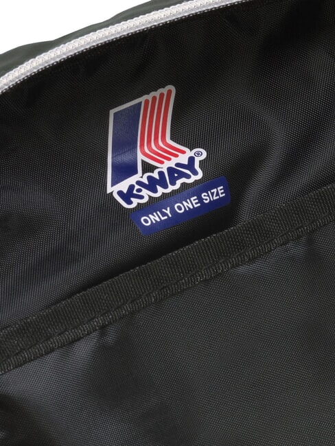 ERLOY Geanta din nailon cu buzunar verde negricios - Genți de umăr bărbați