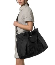 KWAY SAINT MALO Geantă de cumpărături de plajă maxi cu 3 casete de creioane negru de asemenea - Genți femei - 5