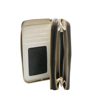 GATTINONI PLANETARIUM Portofel mare cu fermoar dublu lună/alb - Portofele femei - 2