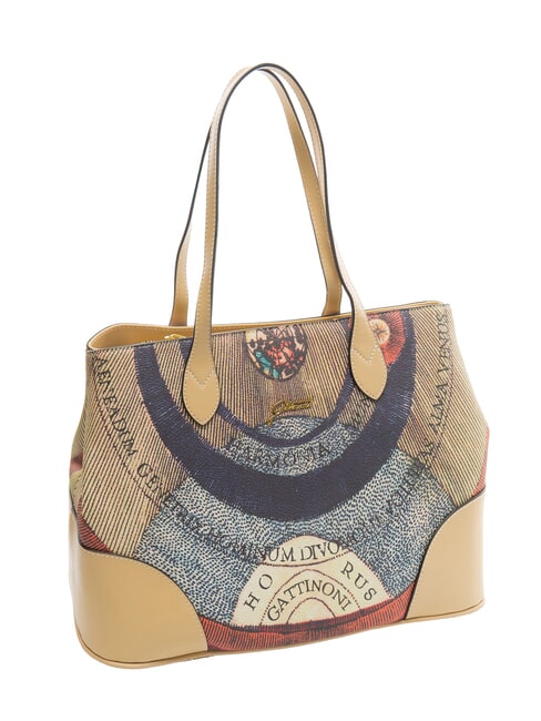 PLANETARIUM Geanta de umar mediu clasic/bej - Genți femei