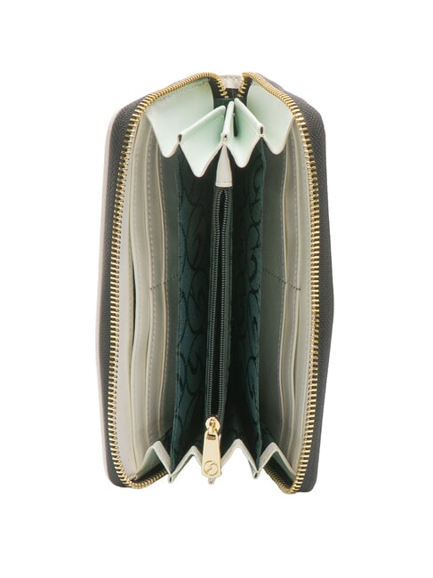 PLANETARIUM Fermoar mare în jurul portofelului lună/alb - Portofele femei