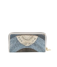 GATTINONI PLANETARIUM Fermoar mare în jurul portofelului lună/alb - Portofele femei - 3