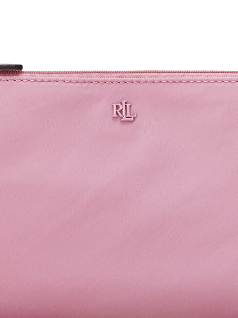 LANDYN Geantă de umăr plată din nailon trandafiri mov - Genți femei