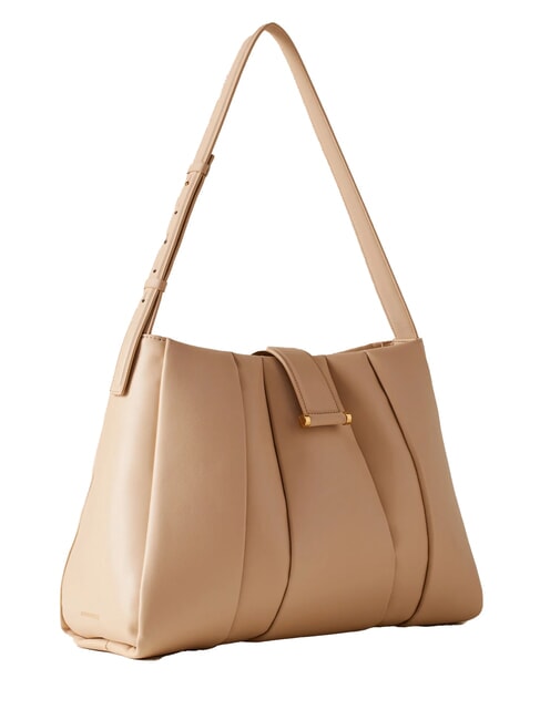 L ECLAIR  Geanta de umar, piele nisip - Genți femei