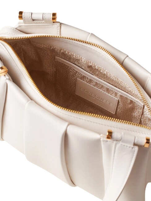 L ECLAIR  Geanta de umar, din piele alb - Genți femei