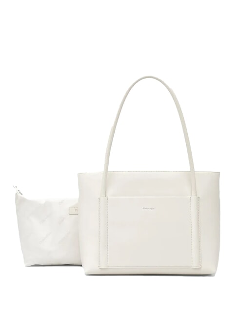 CK LINN MEDIUM Geanta de cumparaturi pe umar cretă - Genți femei