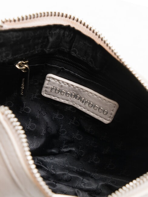 FRINGES Geanta de umar cu franjuri alb - Genți femei