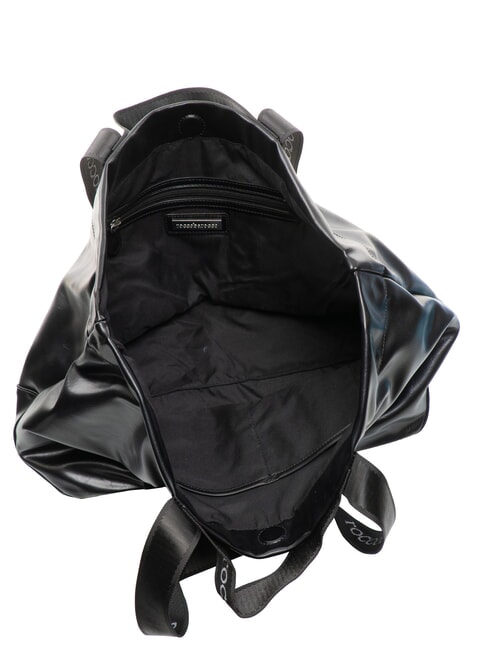 EVA Geantă de cumpărături cu panglici cu logo negru - Genți femei