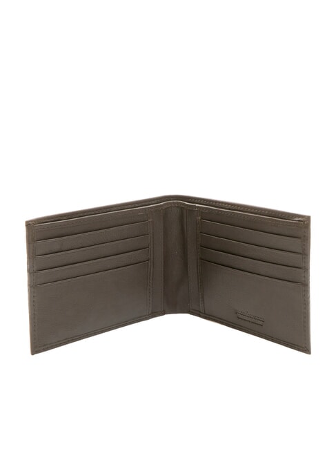 VERTIGO Portofel din piele 8cc maro inchis - Portofele bărbați