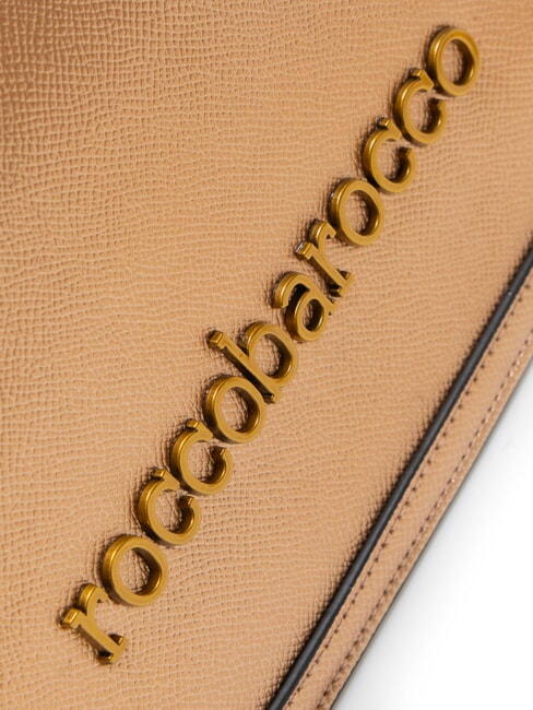 SOPHIE Geanta plat cu efect metalic bronz - Genți femei