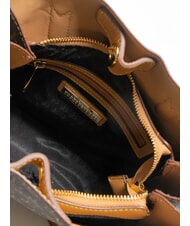 ROCCOBAROCCO MONOGRAM Geanta de mana cu curea de umar maro - Genți femei - 3