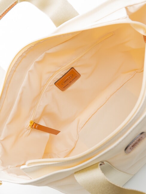 SORRENTO LUDOVICA Geantă de mână din pânză Geantă de cumpărături CREMĂ - Genți femei