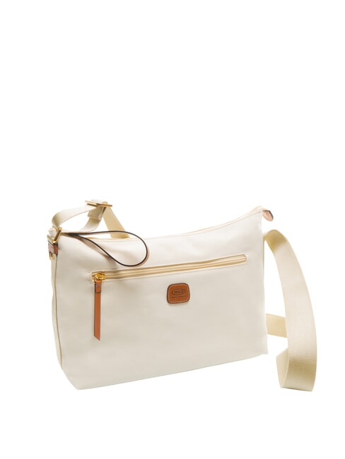 SORRENTO MARTA Geantă mare de umăr din pânză CREMĂ - Genți femei
