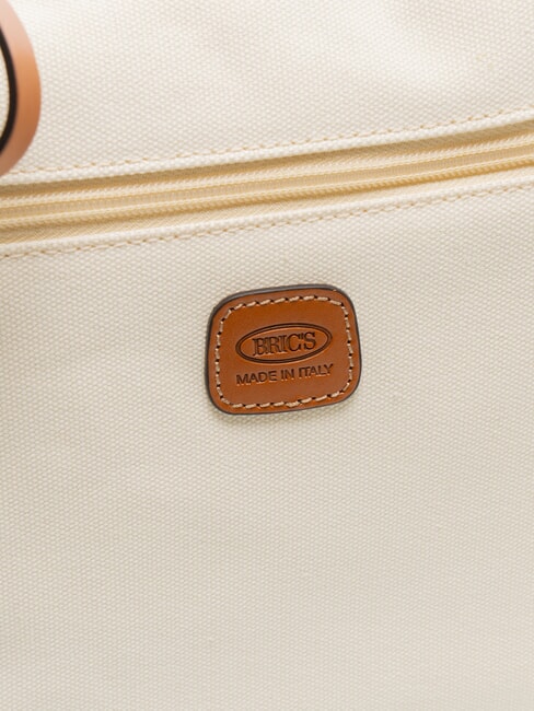 SORRENTO MARTA Geantă mare de umăr din pânză CREMĂ - Genți femei