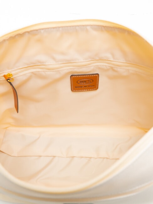 SORRENTO MARTA Geantă mare de umăr din pânză CREMĂ - Genți femei