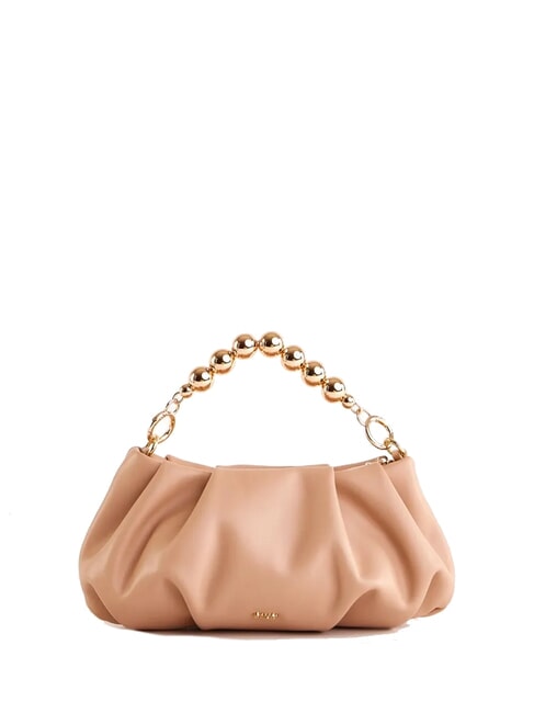 DEYRA Geanta de mana cu lant metalic nud - Genți femei