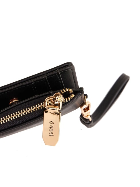 DELFY Suport card cu bratara BLACK - Portofele femei