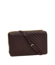 PINKO CLASSIC LOVE ONE Geanta din piele Nappa struguri catawba-aur antic - Genți femei - 2