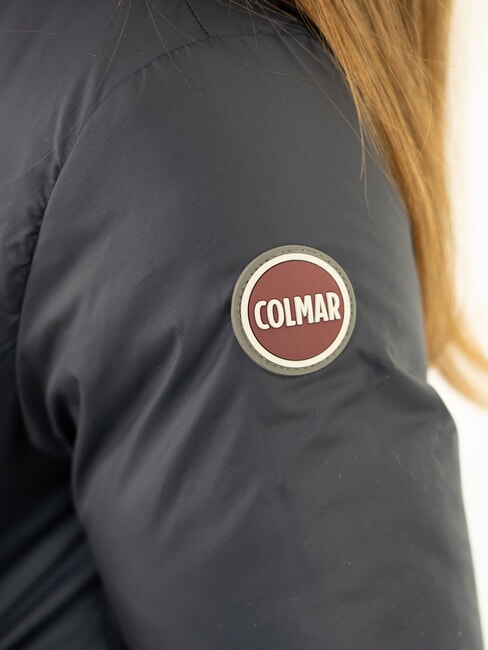 E CONCRETE Jachetă de puf reversibilă cu glugă erou bleumarin - Jachete pentru copii