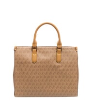 ROCCOBAROCCO MONOGRAM Logo Geanta de mana, cu bareta de umar natural - Genți femei - 4