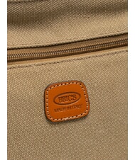 BRIC’S SORRENTO EMMA Geantă de umăr plată din pânză oliv - Genți femei - 3