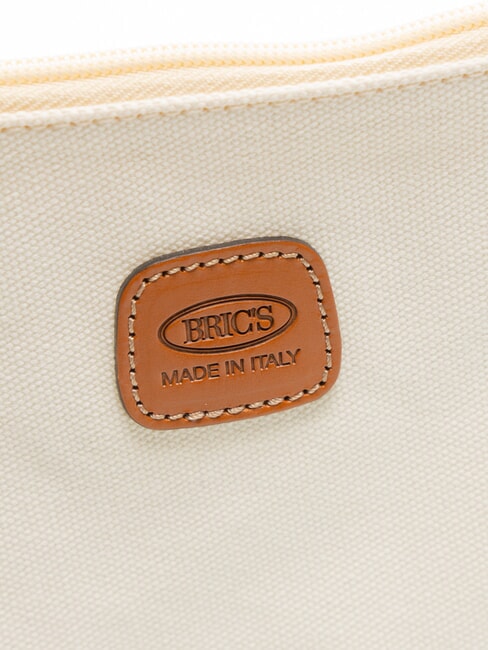 SORRENTO Pochette din pânză cu manșetă CREMĂ - Genți femei