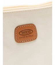 BRIC’S SORRENTO Pochette din pânză cu manșetă CREMĂ - Genți femei - 3