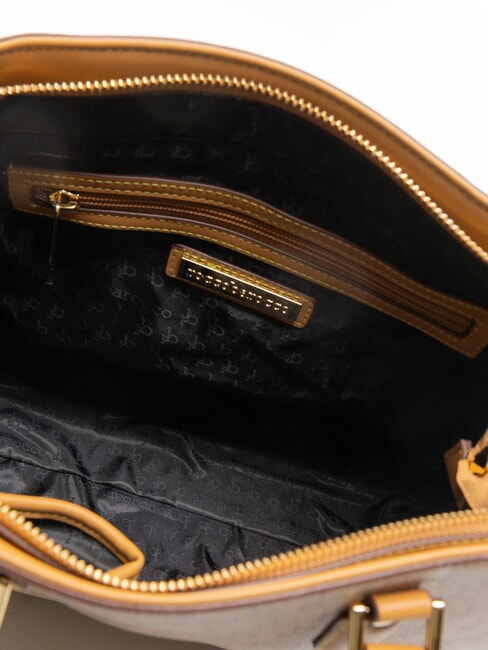 MONOGRAM Logo Geanta de mana, cu bareta de umar natural - Genți femei