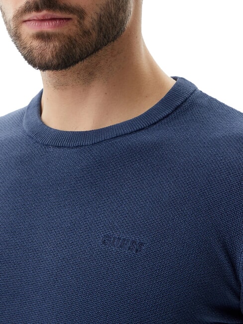 GARFIELD Pulover din bumbac albastru cavern - Pulovere pentru bărbați