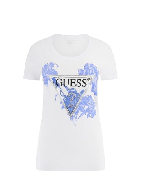 SS CN FLOWER Tricou cu maneca scurta alb purpuriu - tricou