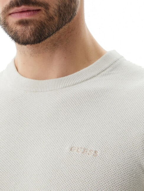 GARFIELD Pulover din bumbac nisip de stațiune - Pulovere pentru bărbați