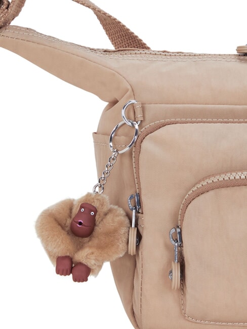 ERICA S Geantă de umăr mică nisip argilos ușor - Genți femei