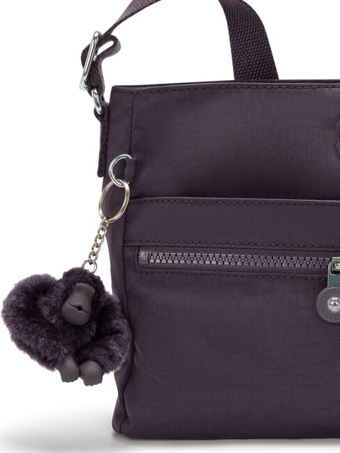 NEW ANGIE Geantă de umăr cu buzunare multiple prune supreme - Genți femei